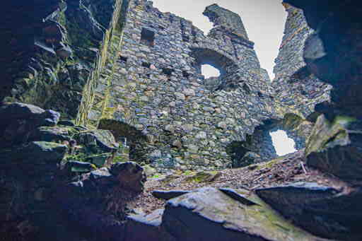Dunskey Castle als Tower House bei Portpatrick